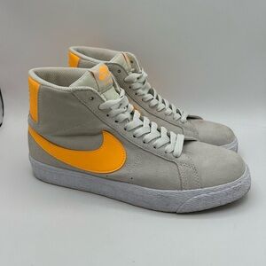 Nike Sb Zoom Blazer Mid Summit White-Laser Orange Sz 7.5